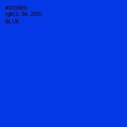 #0338E6 - Blue Color Image