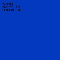 #0339BE - Persian Blue Color Image