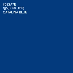 #033A7E - Catalina Blue Color Image