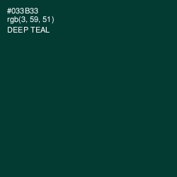 #033B33 - Deep Teal Color Image