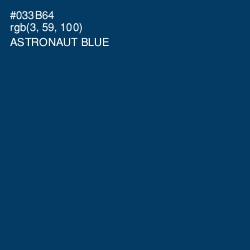 #033B64 - Astronaut Blue Color Image