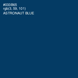 #033B65 - Astronaut Blue Color Image