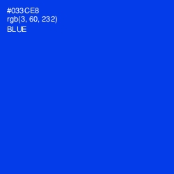 #033CE8 - Blue Color Image