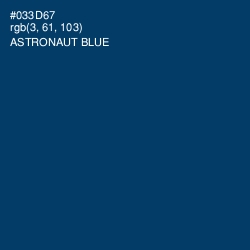 #033D67 - Astronaut Blue Color Image