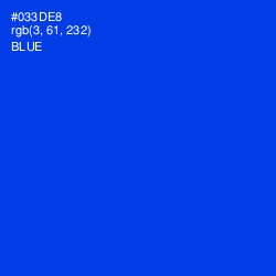 #033DE8 - Blue Color Image