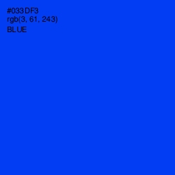 #033DF3 - Blue Color Image