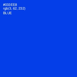 #033EE8 - Blue Color Image