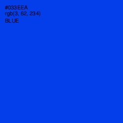 #033EEA - Blue Color Image