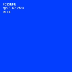 #033EFE - Blue Color Image