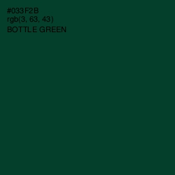 #033F2B - Bottle Green Color Image