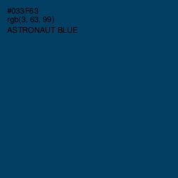 #033F63 - Astronaut Blue Color Image