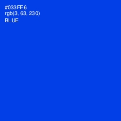 #033FE6 - Blue Color Image