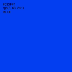 #033FF1 - Blue Color Image