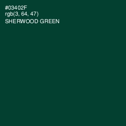 #03402F - Sherwood Green Color Image
