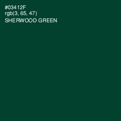 #03412F - Sherwood Green Color Image