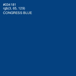 #034181 - Congress Blue Color Image