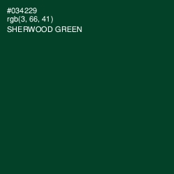 #034229 - Sherwood Green Color Image