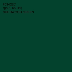 #03422C - Sherwood Green Color Image