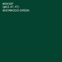 #03432F - Sherwood Green Color Image