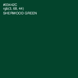 #03442C - Sherwood Green Color Image