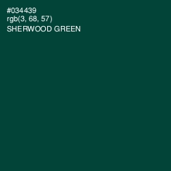 #034439 - Sherwood Green Color Image