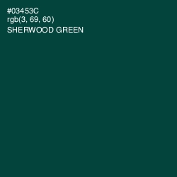 #03453C - Sherwood Green Color Image