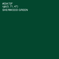 #03472F - Sherwood Green Color Image