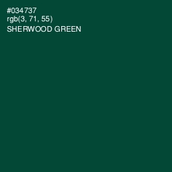 #034737 - Sherwood Green Color Image