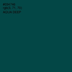 #034746 - Aqua Deep Color Image