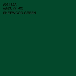 #03482A - Sherwood Green Color Image