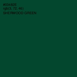 #03482E - Sherwood Green Color Image