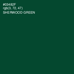 #03482F - Sherwood Green Color Image