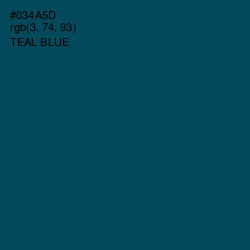 #034A5D - Teal Blue Color Image