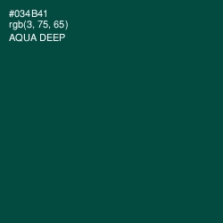 #034B41 - Aqua Deep Color Image