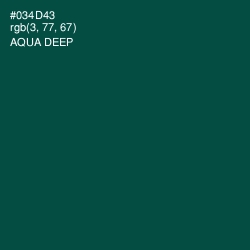 #034D43 - Aqua Deep Color Image