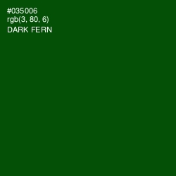 #035006 - Dark Fern Color Image