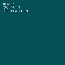 #035157 - Deep Sea Green Color Image