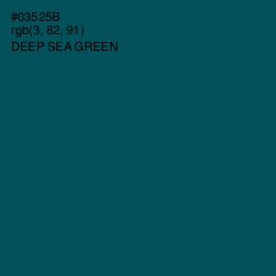 #03525B - Deep Sea Green Color Image