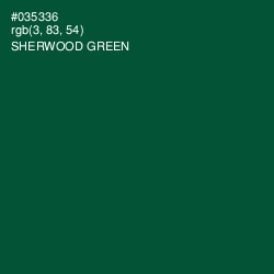 #035336 - Sherwood Green Color Image