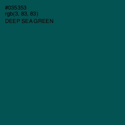 #035353 - Deep Sea Green Color Image