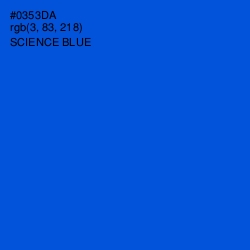 #0353DA - Science Blue Color Image