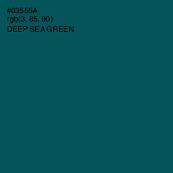 #03555A - Deep Sea Green Color Image