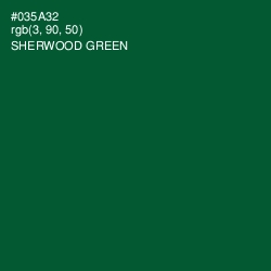 #035A32 - Sherwood Green Color Image