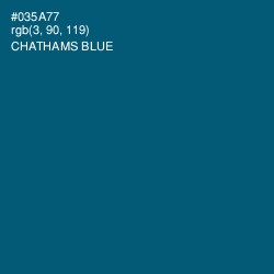 #035A77 - Chathams Blue Color Image