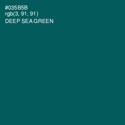 #035B5B - Deep Sea Green Color Image