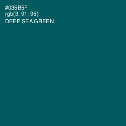 #035B5F - Deep Sea Green Color Image