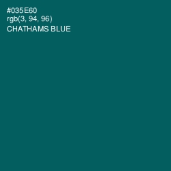 #035E60 - Chathams Blue Color Image