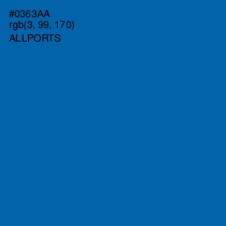 #0363AA - Allports Color Image