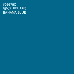 #03678C - Bahama Blue Color Image