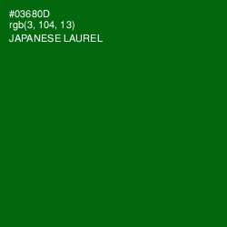 #03680D - Japanese Laurel Color Image